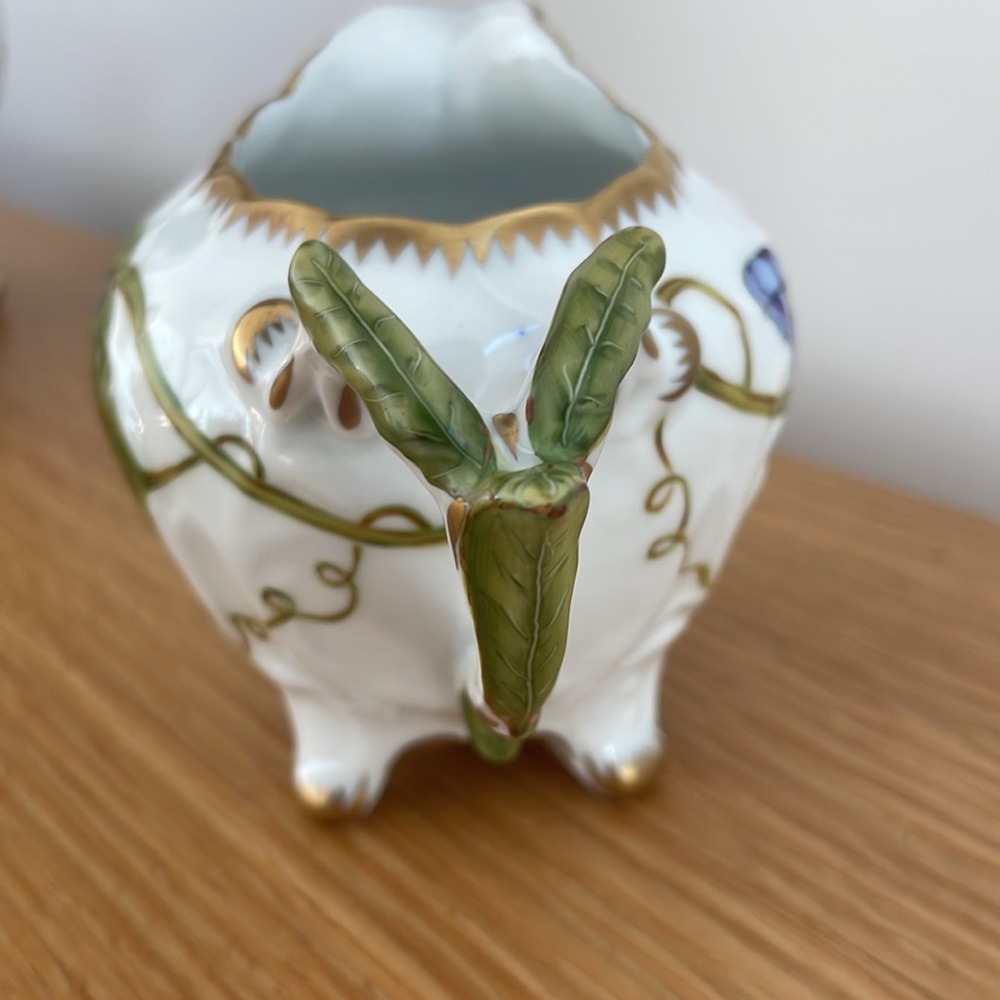 NWOT Anna Weatherley Rare Butterfly and Flower Handpainted 3 Piece Tea Set - Picture 9 of 17